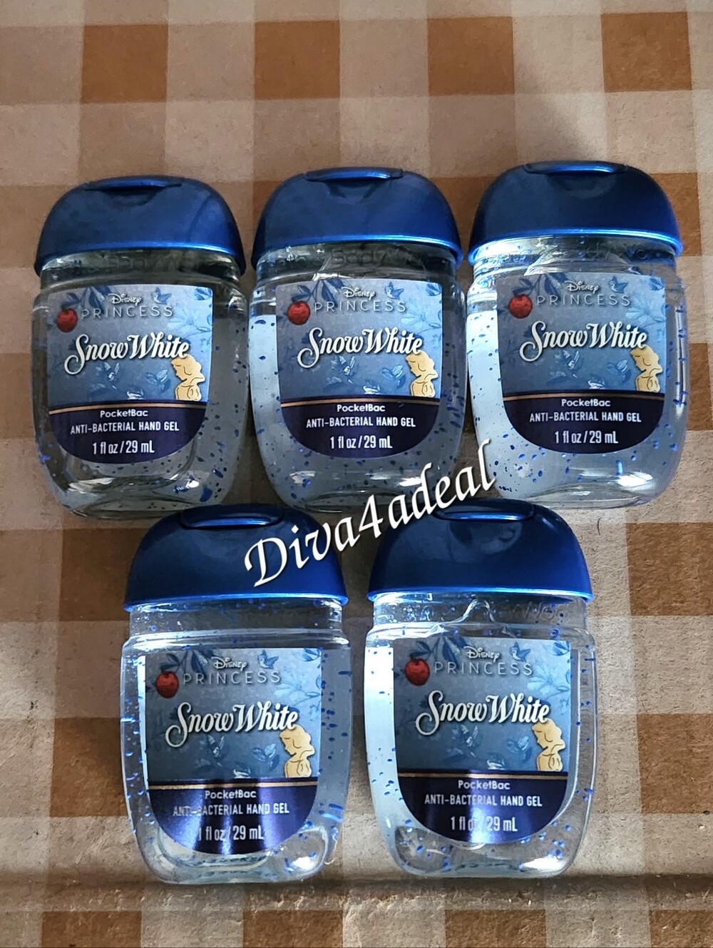 5X Bath & Body Works X Disney PRINCESS SNOW WHITE Anti Bacterial Gel Pocketbacs